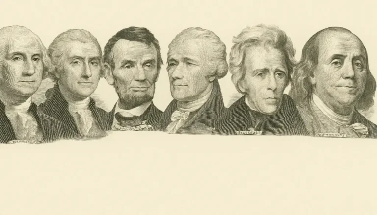 Characters on the dollar